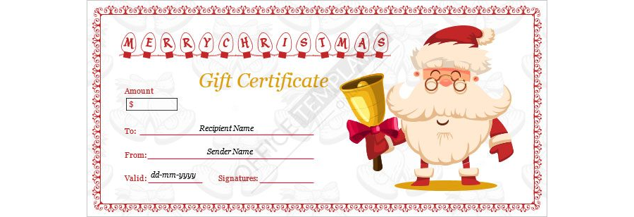 Christmas Gift Certificate Template - 14