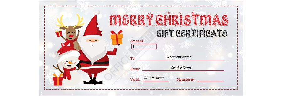 Christmas Gift Certificate Template - 19