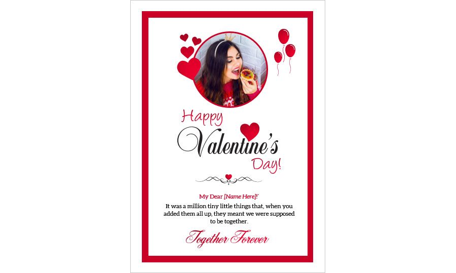 Download Valentine's Day Card for Girlfriend in MS Word
