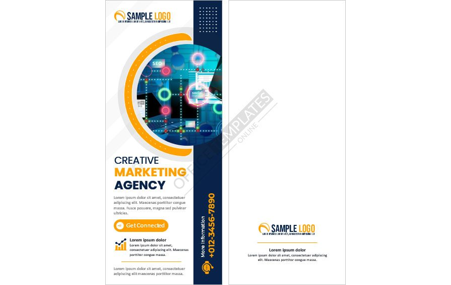 Download Marketing Agency Rack Card format for MS Word