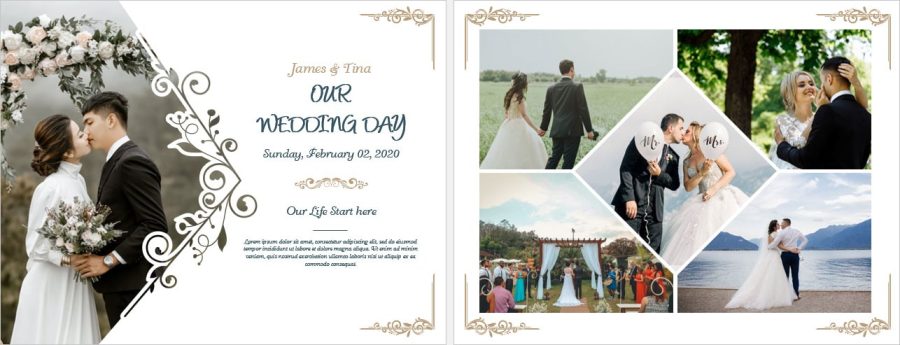 Endearing Wedding Photos Album Template in MS Word