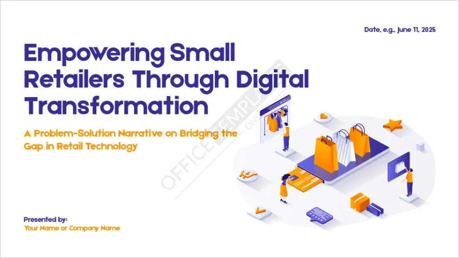 Problem-Solution Narrative Pitch Deck