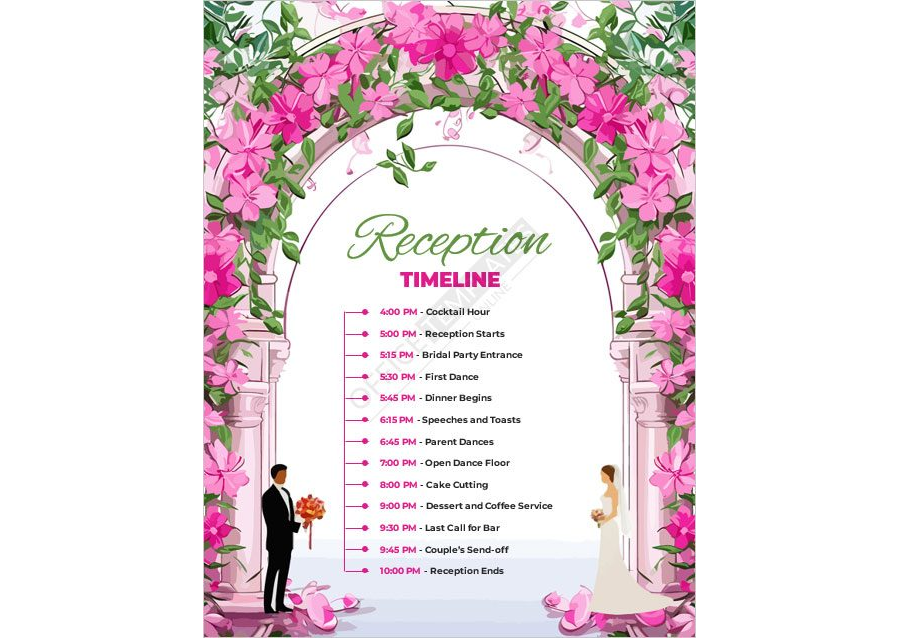 Reception Timeline Template