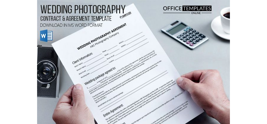 Wedding Photography Contract Template