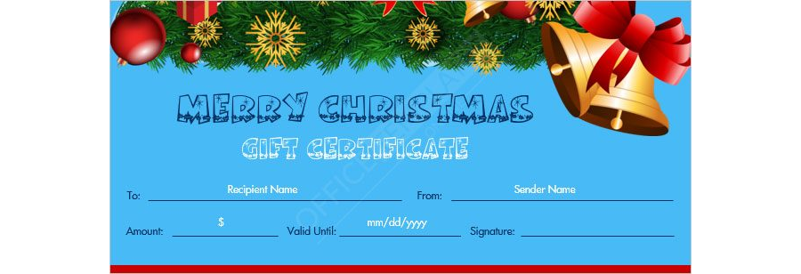 Christmas Gift Certificate Template - 13