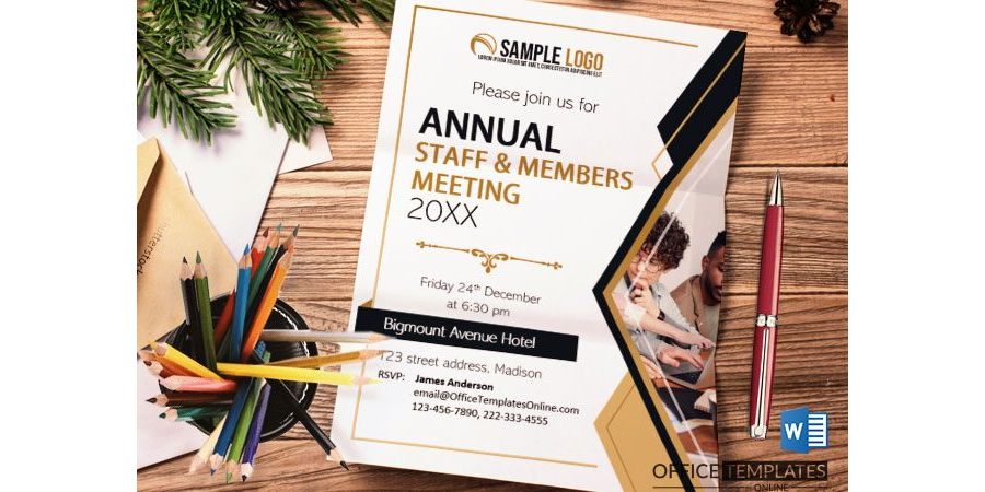 Annual Members Meeting Invitation Template in MS Word Format