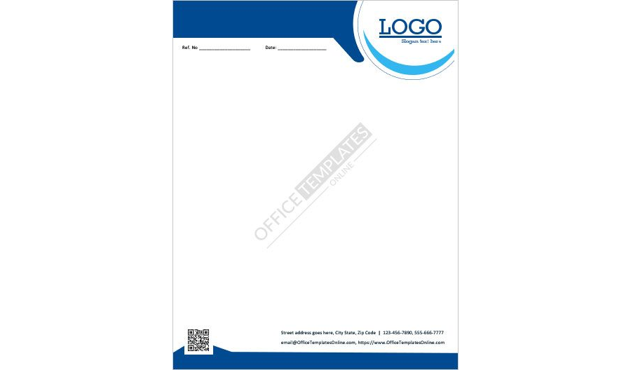 Download Company Letterhead Template for MS Word