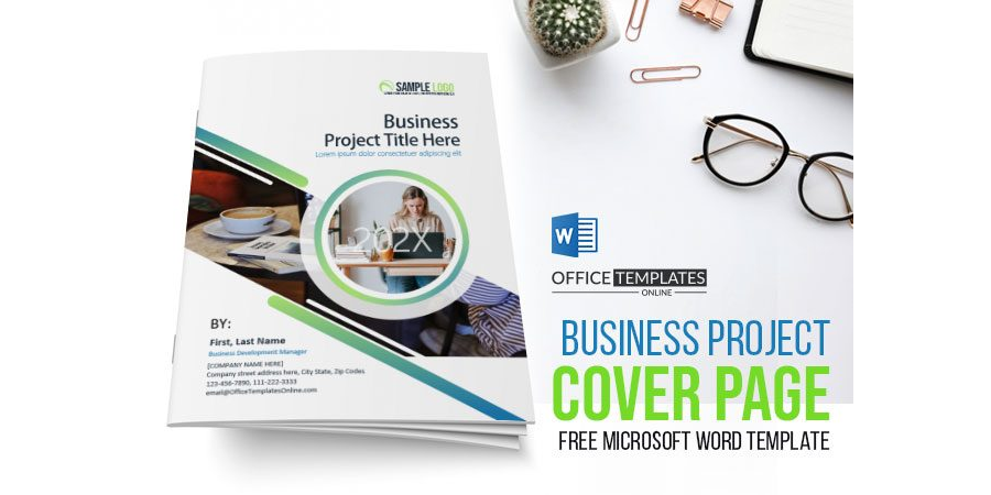 Final Project Cover Page Template in MS Word