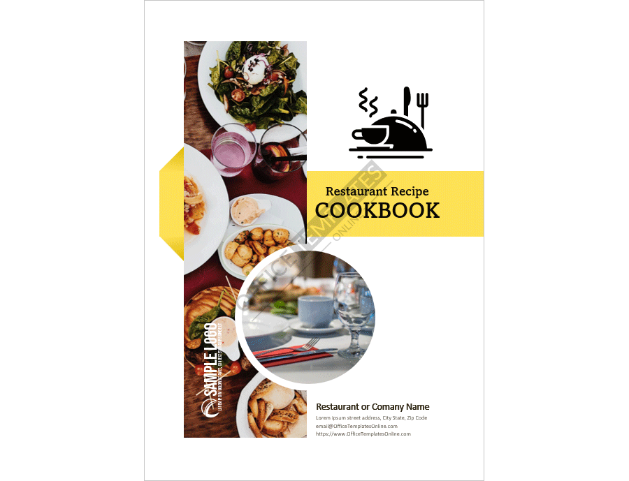 Restaurant Recipe Cookbook Template for MS Word
