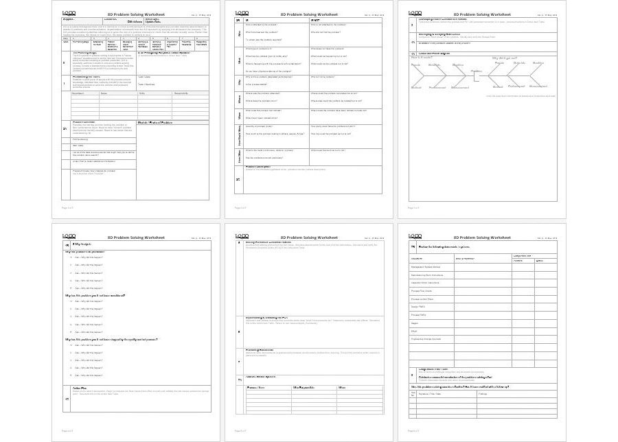 Problem-Solving Worksheet Template - MS Word