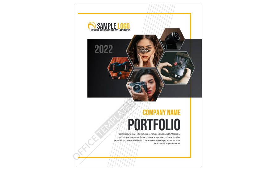 Download Best Cover Page Design for Photography Portfolio - MS Word