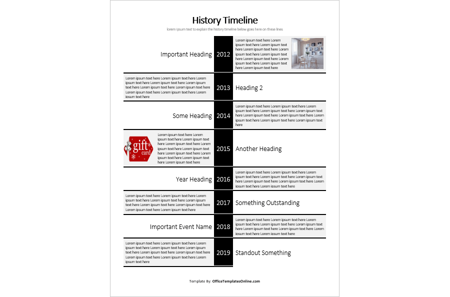 MS Word History Timeline