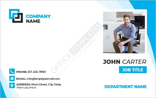 Executive Name Card Template