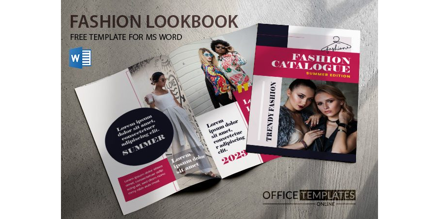 Fashion Lookbook General Design in MS Word Format