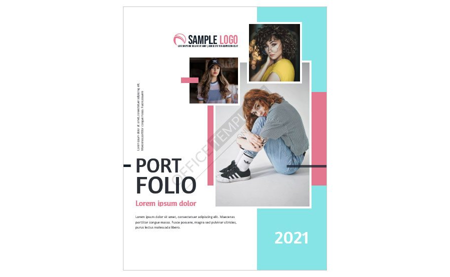 Download Fascinating Cover Page Template for Fashion Design Portfolio - MS Word