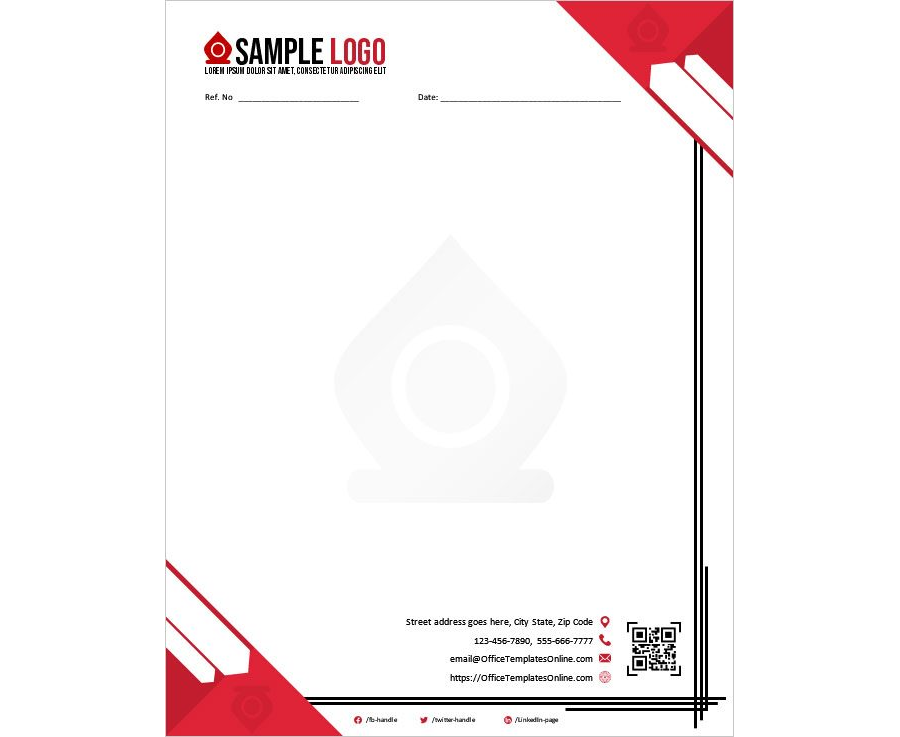 Download Creative Business Letterhead Sample Template