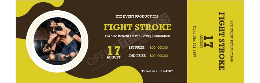 Free Event Raffle Ticket Template