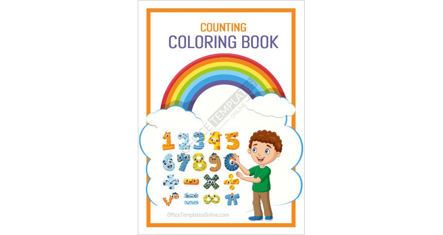Download Counting Coloring Book Format for Pre-School Kids in MS Word