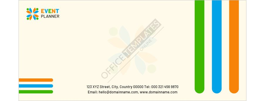Event Planner Envelope Design in MS Word