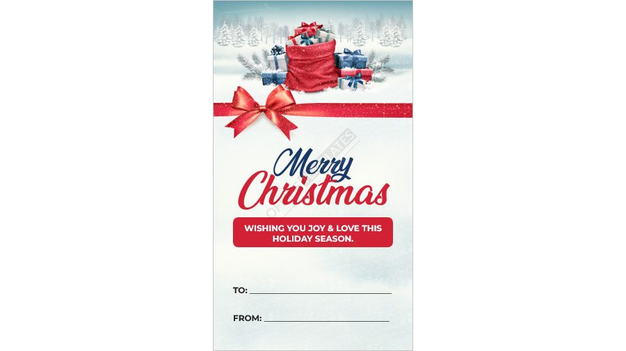 Christmas Gift Tag Template