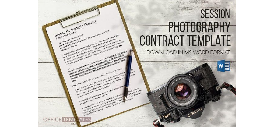 Session Photography Contract Template