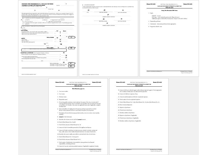 No Fault Divorce Agreement Template