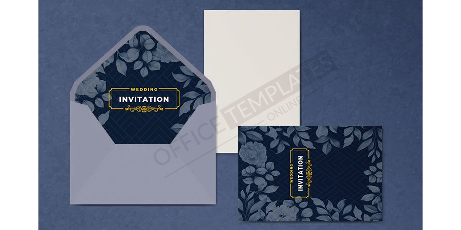 Elegant Wedding Envelope Template