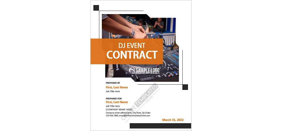 Download DJ Event Contract Format for Microsoft Word