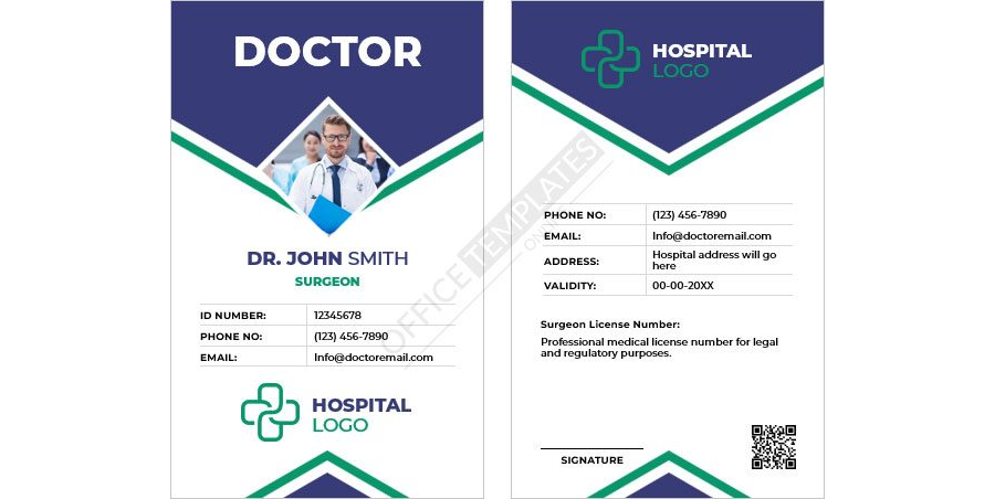 Surgeon ID Card Template