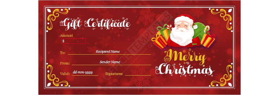 Christmas Gift Certificate Template - 22