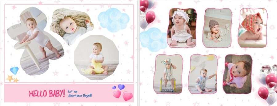 Adorable Baby Photo Album Template