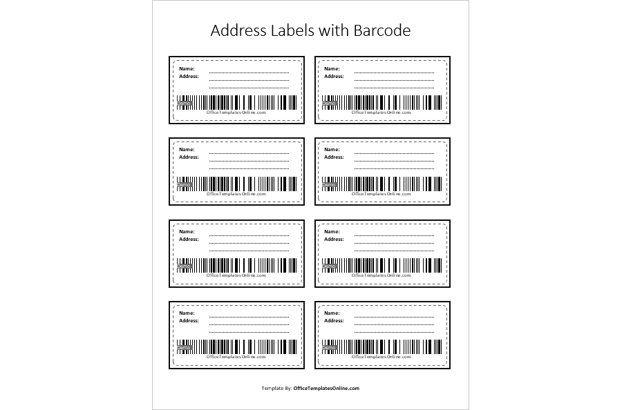 Address Label Template