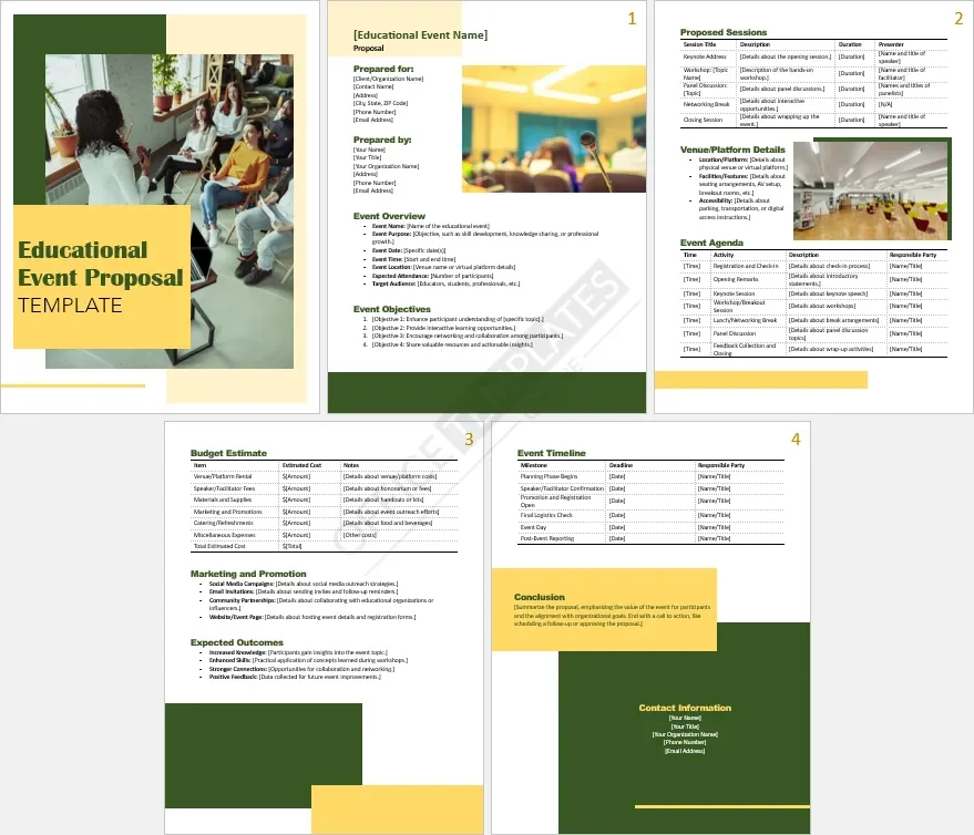 Educational Event Proposal Template
