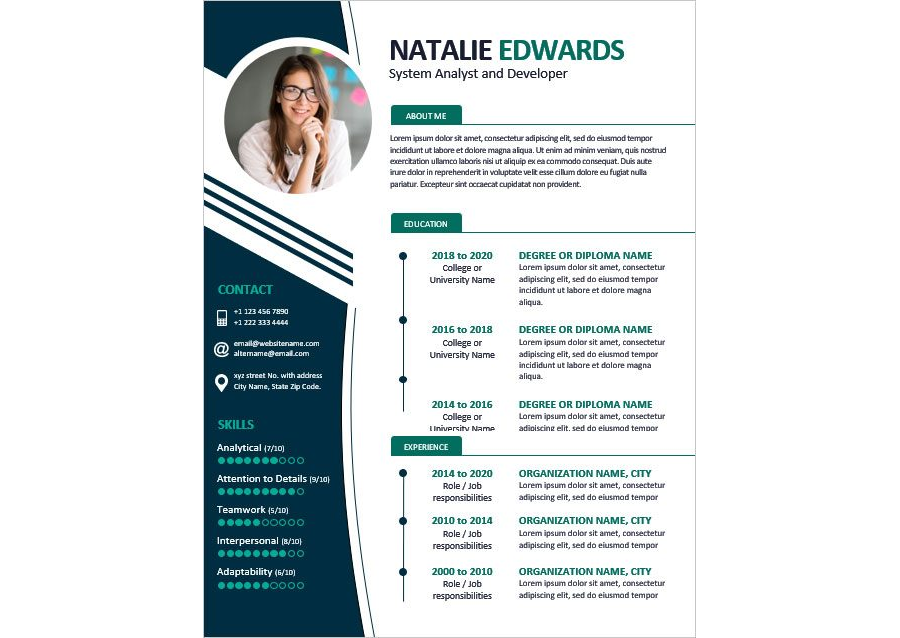 Download MS Word Resume Template for IT Professionals