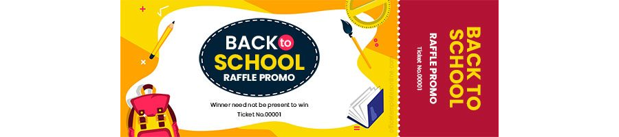 School Raffle Ticket Template in MS Word