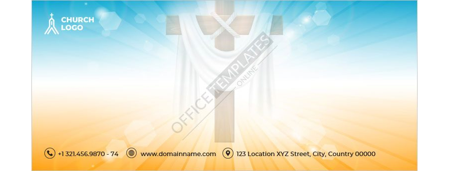 Church Envelope Design Template in MS Word Format