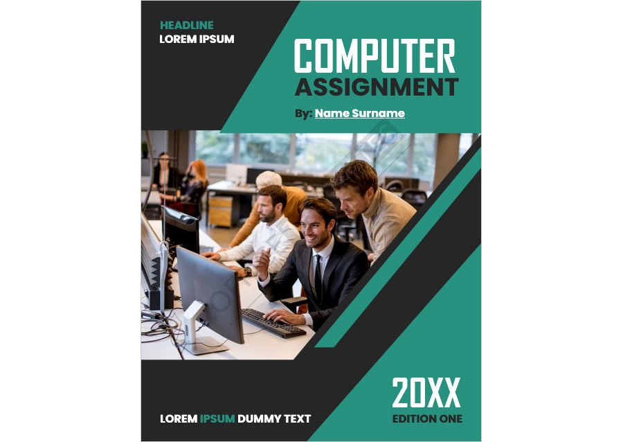 Cover Page template for any Computer Assignment in MS Word