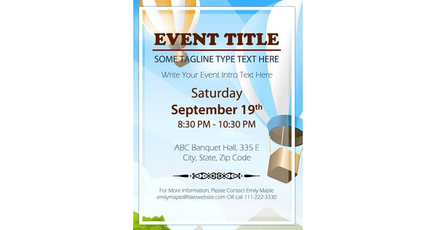 Download MS Word Holiday Event Flyer Template