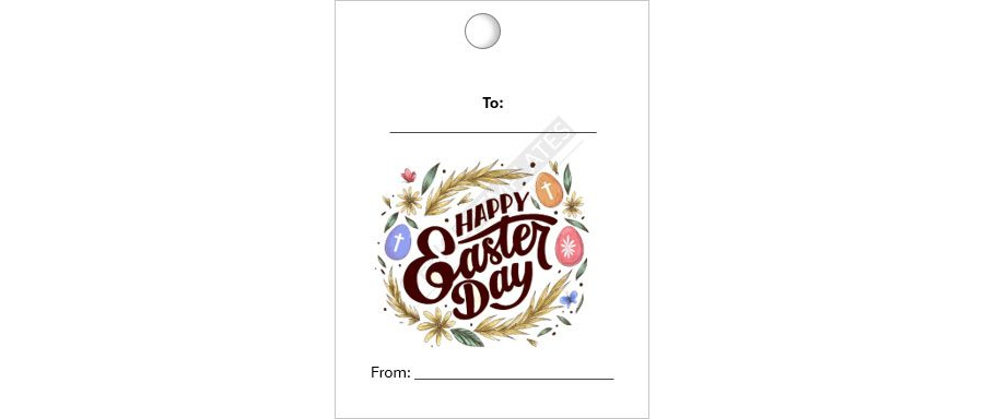 Easter Gift Tag Template