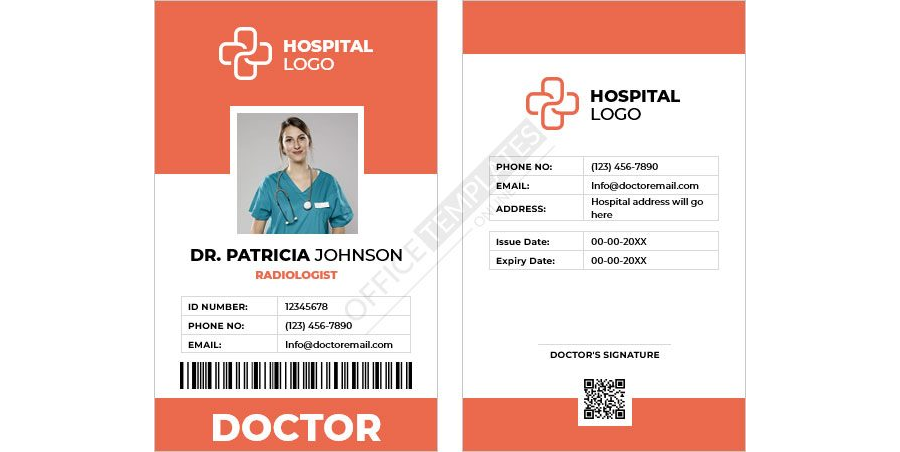 Radiologist ID Card Template