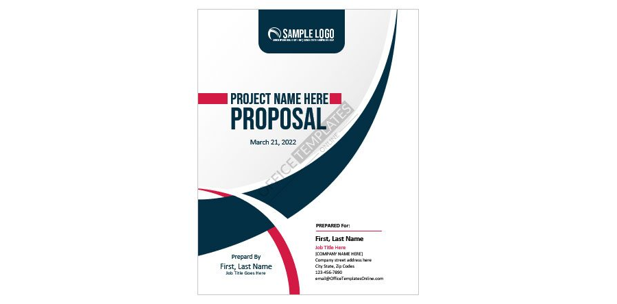 Download Project Proposal Title/Cover Page Design for MS Word