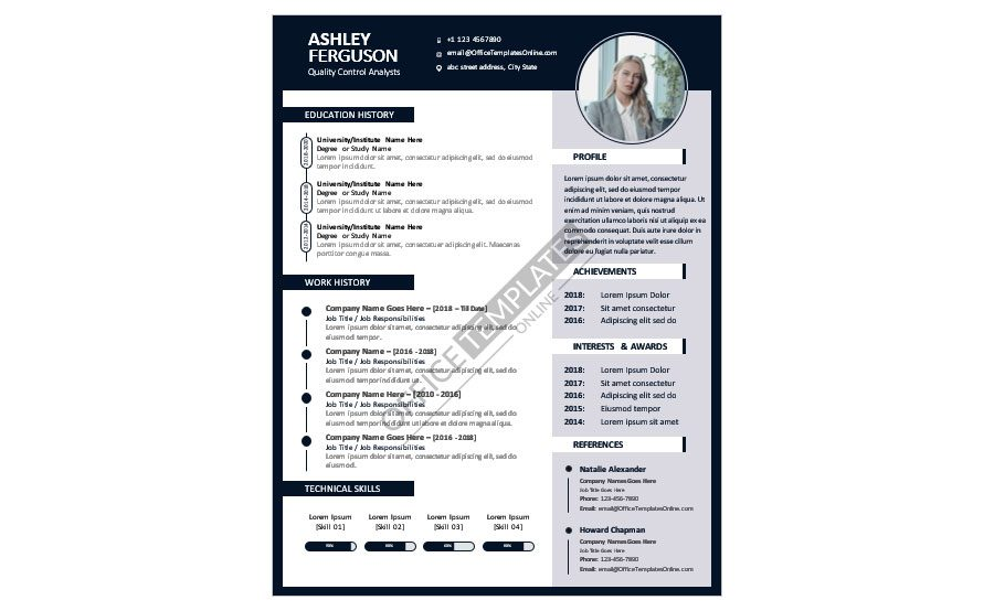 Download SEO Analyst Resume/CV Template in Microsoft Word