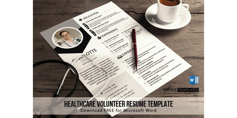 Create a Professional Resume for Healthcare Volunteer with our MS Word Template