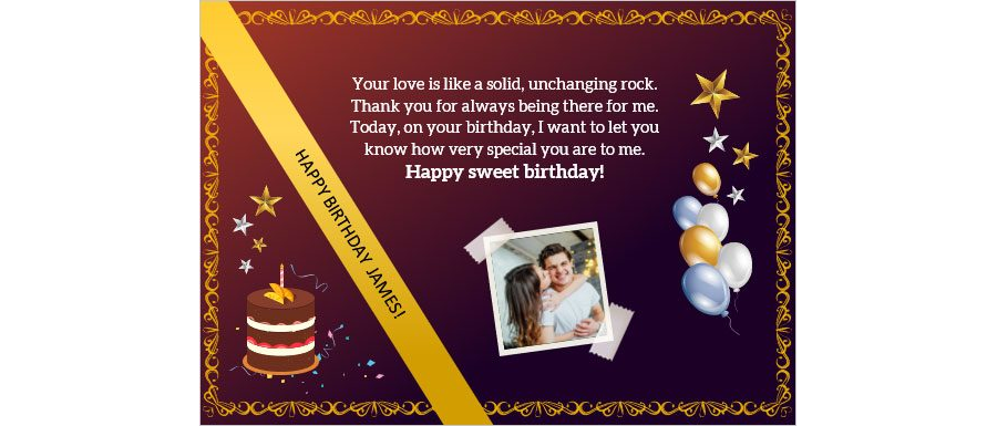 Download Birthday Card for Him to Express Your Love