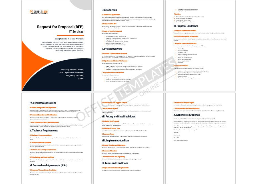 IT Services Request for Proposal Template