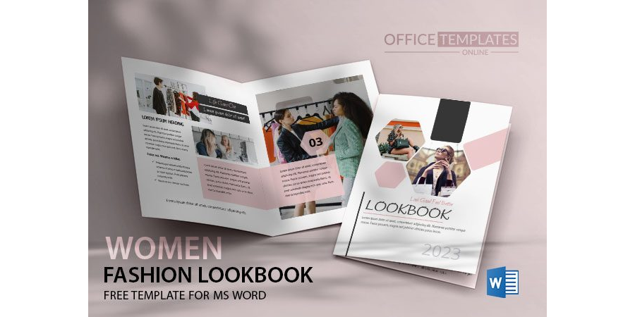 Fashion Lookbook for Women in MS Word Format
