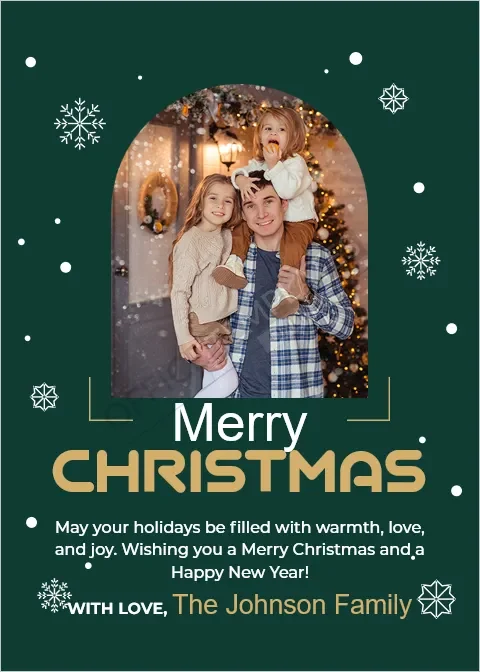 Family Photo Christmas Greeting Card