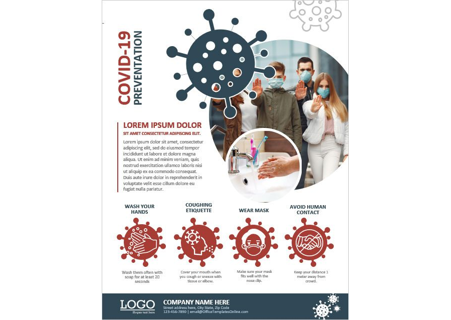 Download COVID-19 Pandemic Protection Measures Flyer Template