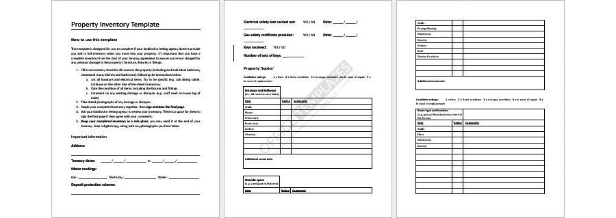Download Property Inventory Template
