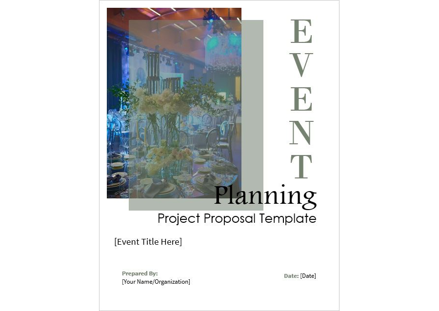 Event Planning Project Proposal Template